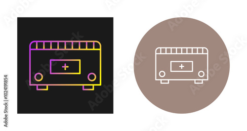 Convection Heater Vector Icon
