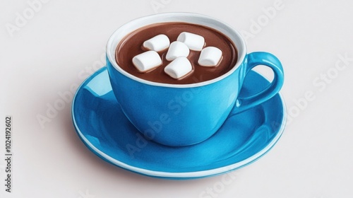 Warm Cup of Hot Chocolate with Marshmallows