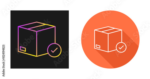 Valid Delivery of Packag Vector Icon