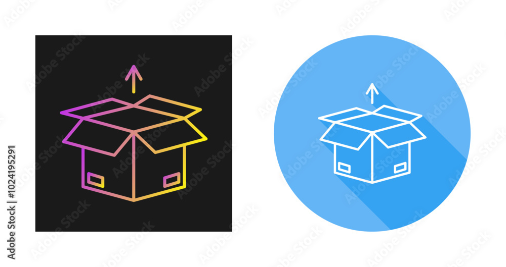 Fototapeta premium Remove from Package Vector Icon