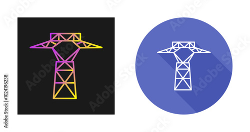 Power Line Vector Icon