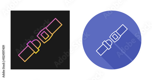 Seat Belt Vector Icon
