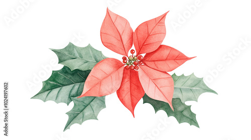 A Beautiful Arrangement of Christmas Flowers and Greenery Perfect for Holiday Decorations