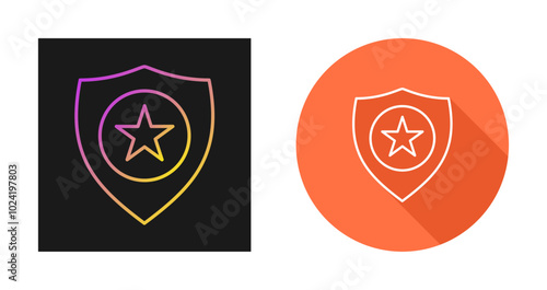 Police Badge Vector Icon