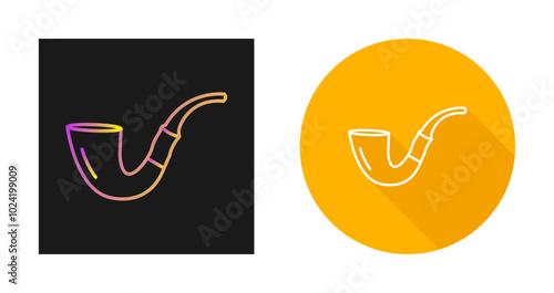 Cigar Pipe Vector Icon