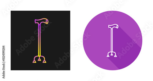 Walking Stick Vector Icon