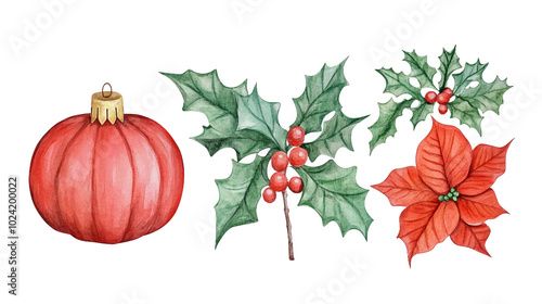 A Beautiful Arrangement of Christmas Flowers and Greenery Perfect for Holiday Decorations