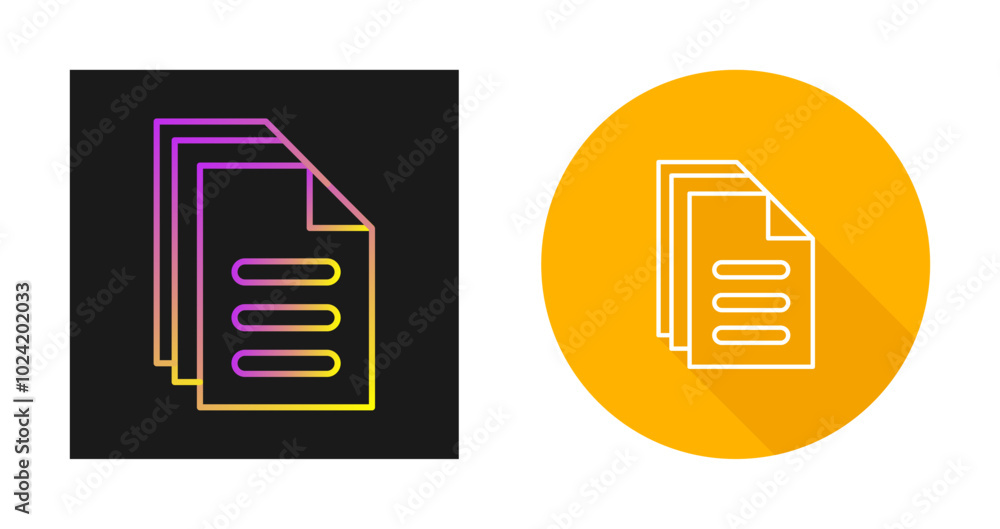 Document Vector Icon Document Vector Icon