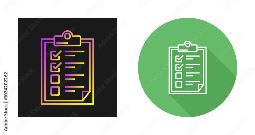 Checklist Vector Icon Checklist Vector Icon