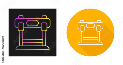 Hurdles Race Vector Icon