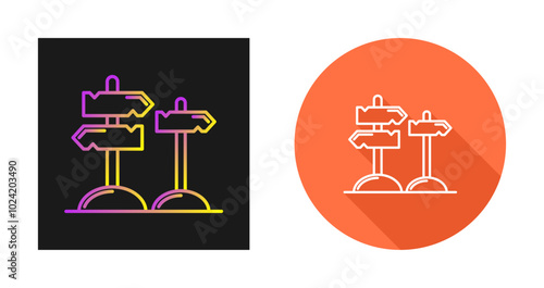 Directions Vector Icon