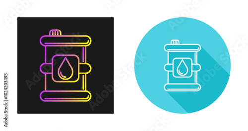 Oil Barrel Vector Icon