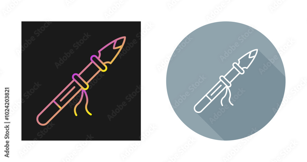 Spear Vector Icon Spear Vector Icon