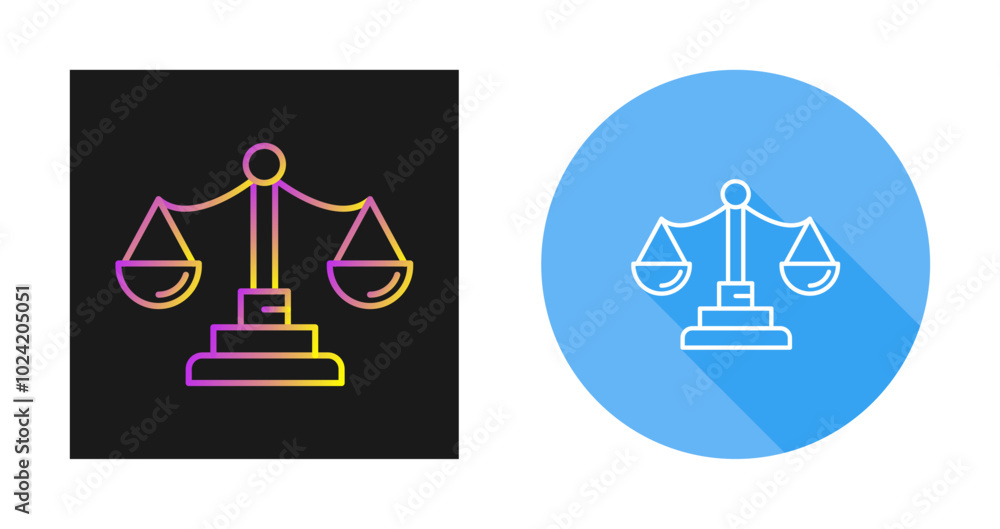 Justice Vector Icon Justice Vector Icon