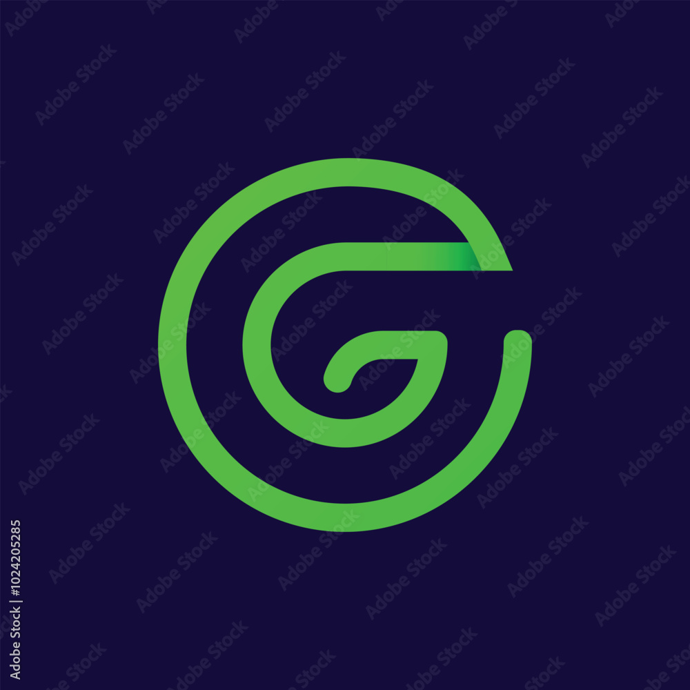 Obraz premium g letter logo design