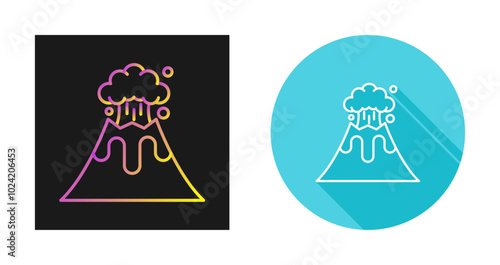 Volcano Vector Icon