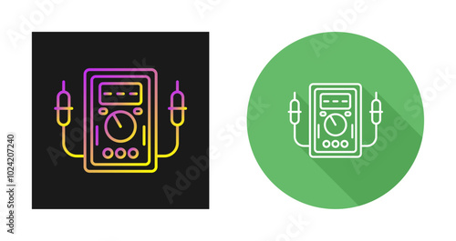 Voltmeter Vector Icon