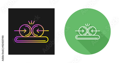 Collision Vector Icon