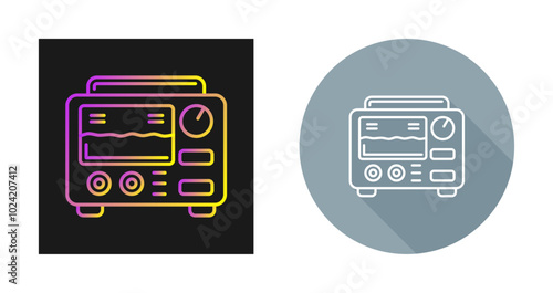 Oscilloscope Vector Icon