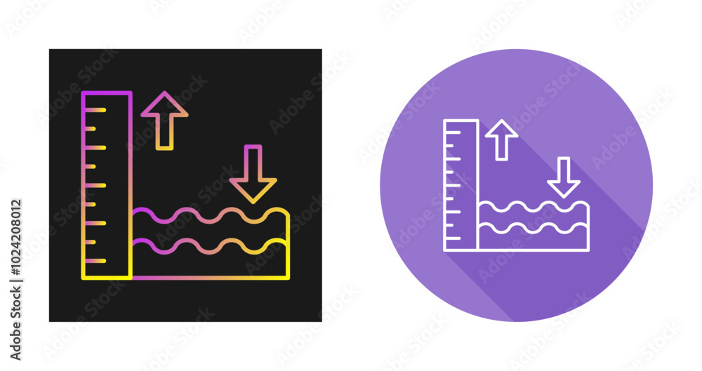 High Tide Vector Icon High Tide Vector Icon