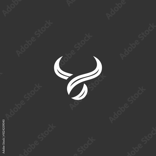 abstract bull monogram
