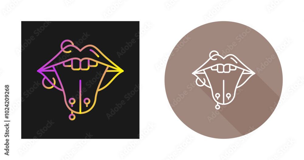 Piercing Vector Icon Piercing Vector Icon