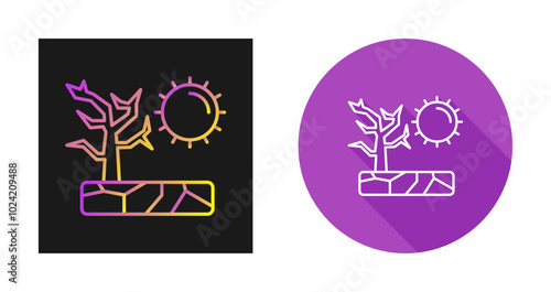 Drought Vector Icon
