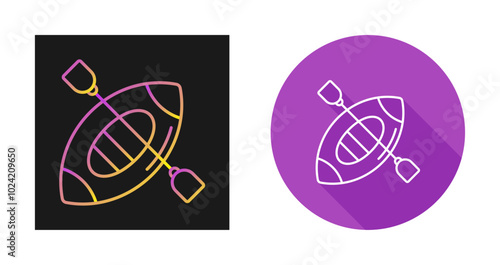Kayak Vector Icon