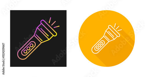 Flashlight Vector Icon