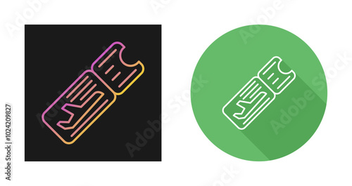 Airplane Ticket Vector Icon