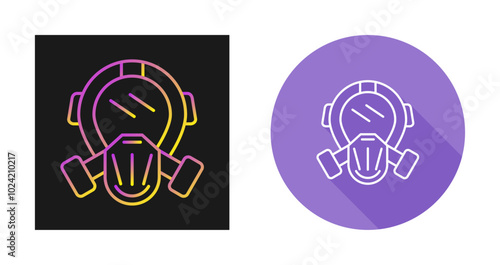 Gas Mask Vector Icon