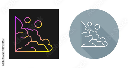 Landslide Vector Icon