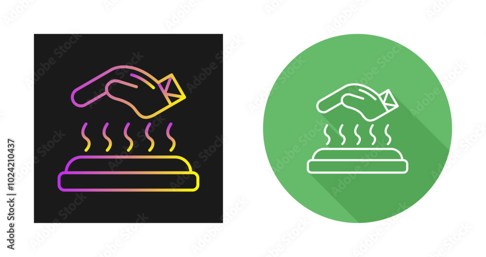 Fototapeta premium Hot Surface Vector Icon