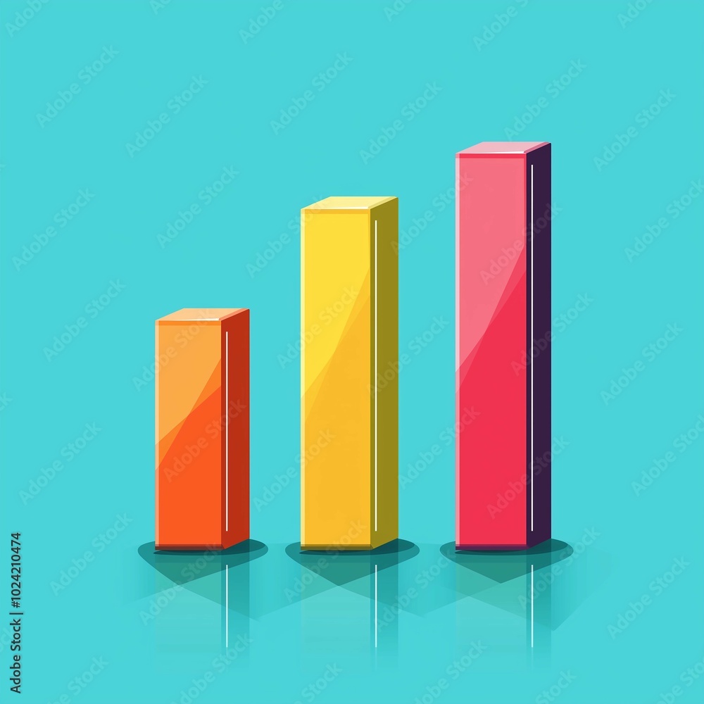 Colorful Bar Chart Displaying Success Metrics Colorful Bar Chart Displaying Success Metrics