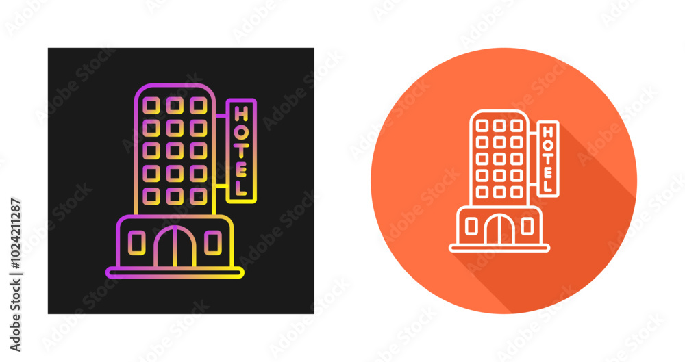 Hotel Vector Icon Hotel Vector Icon