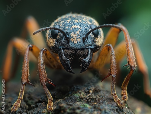 Wallpaper Mural Close-up of a detailed ant showcasing its features and textures. Torontodigital.ca