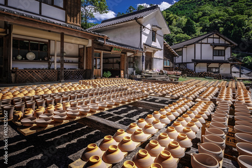 小鹿田焼の里