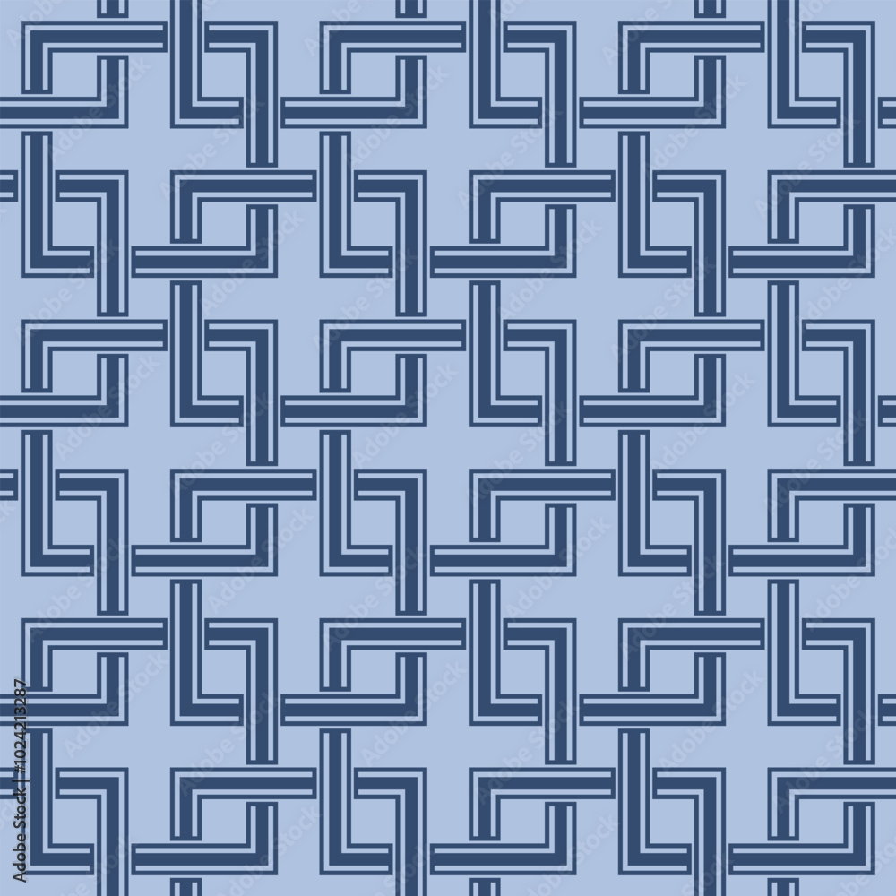 Japanese Square Weave Vector Seamless Pattern Japanese Square Weave Vector Seamless Pattern