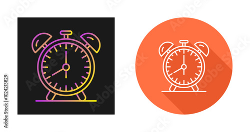 Free Download Alarm Clock Vector Icon - GFXLoad