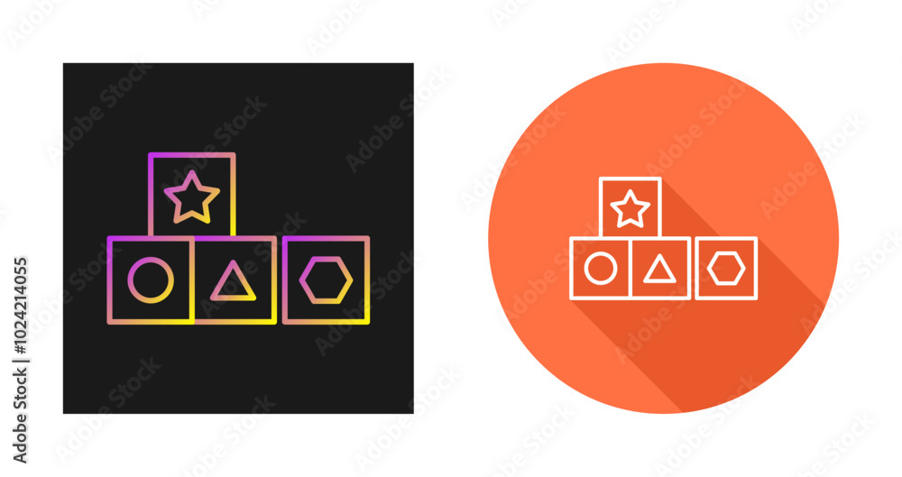Shape Toy Vector Icon Shape Toy Vector Icon