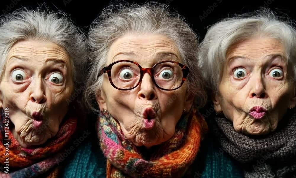 grandmothers funny on color background
grandmothers funny on color background