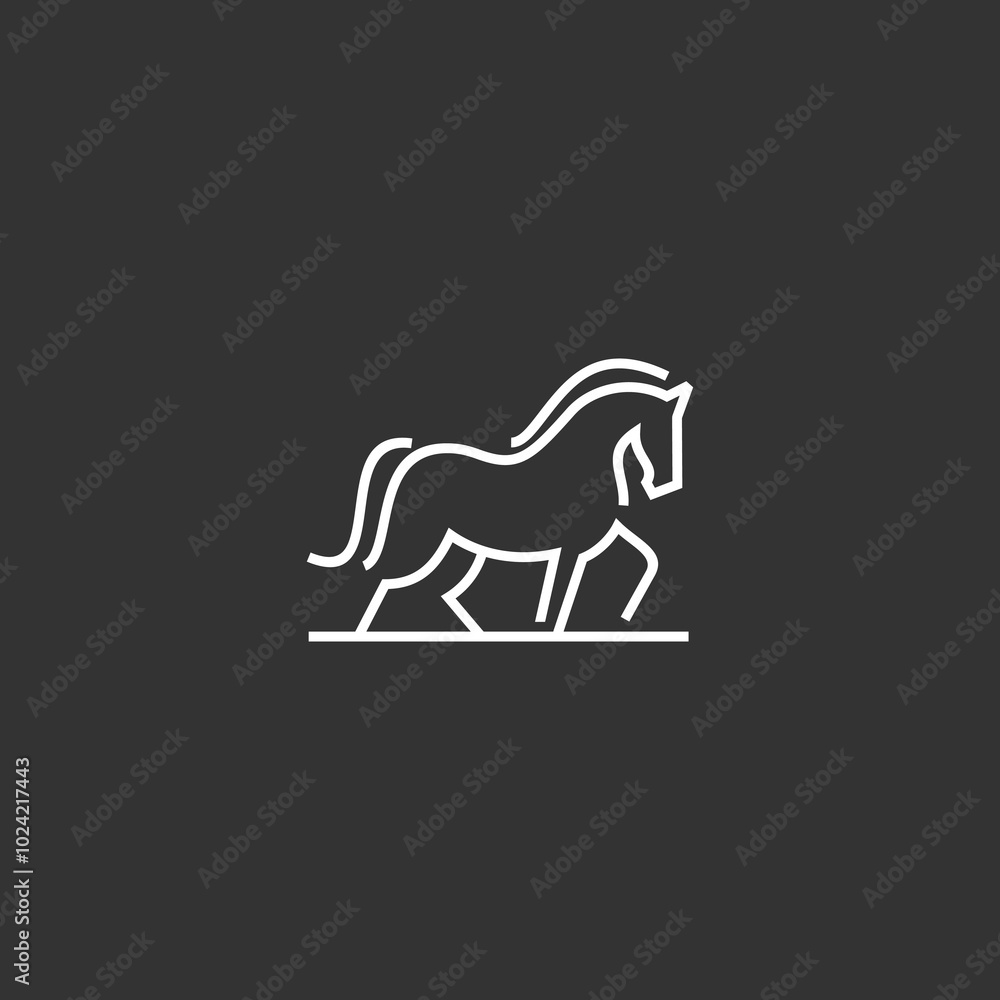 creative horse monogram