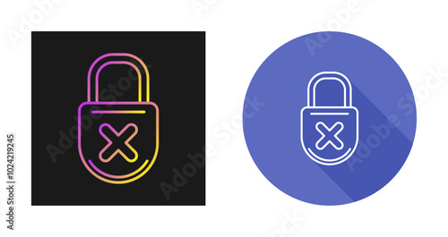 Unprotected Vector Icon