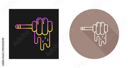 Honey Dipper Vector Icon