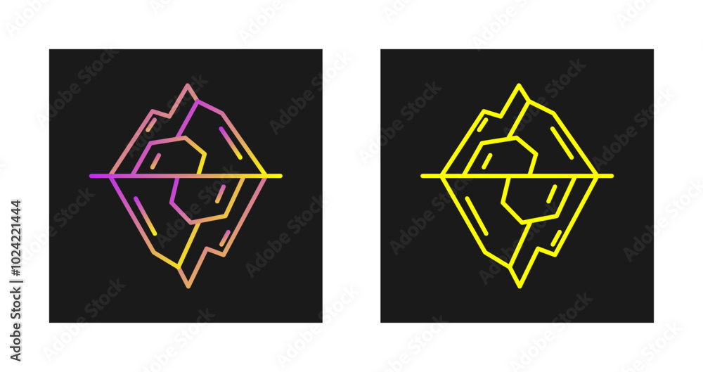 Iceberg Vector Icon Iceberg Vector Icon