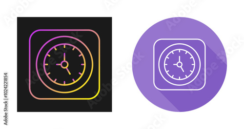 Clock Vector Icon photo