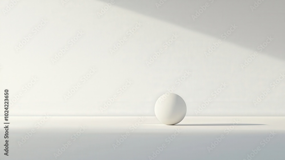 Single dot in the center of a vast white space Single dot in the center of a vast white space