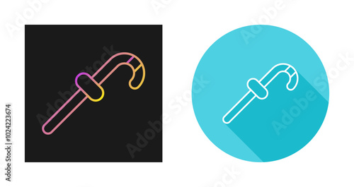 Walking Stick Vector Icon