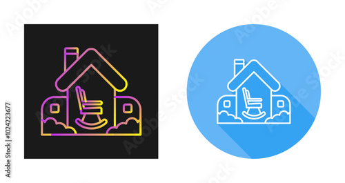 Retirement Home Vector Icon