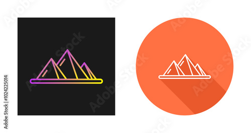 Pyramid Vector Icon
